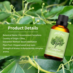 Yethious camphor essential oil for candle making, adding a fresh scent.