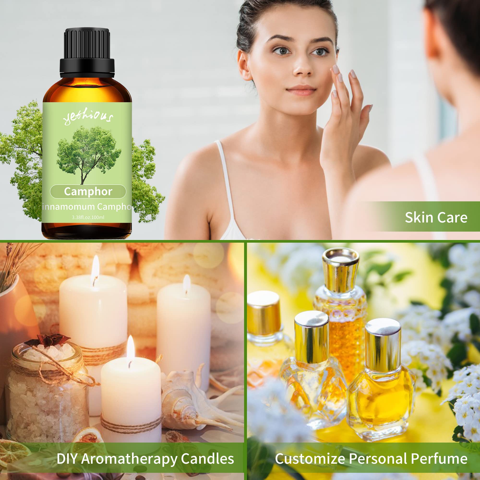 Yethious camphor essential oil gift box, ideal present for aromatherapy lovers.