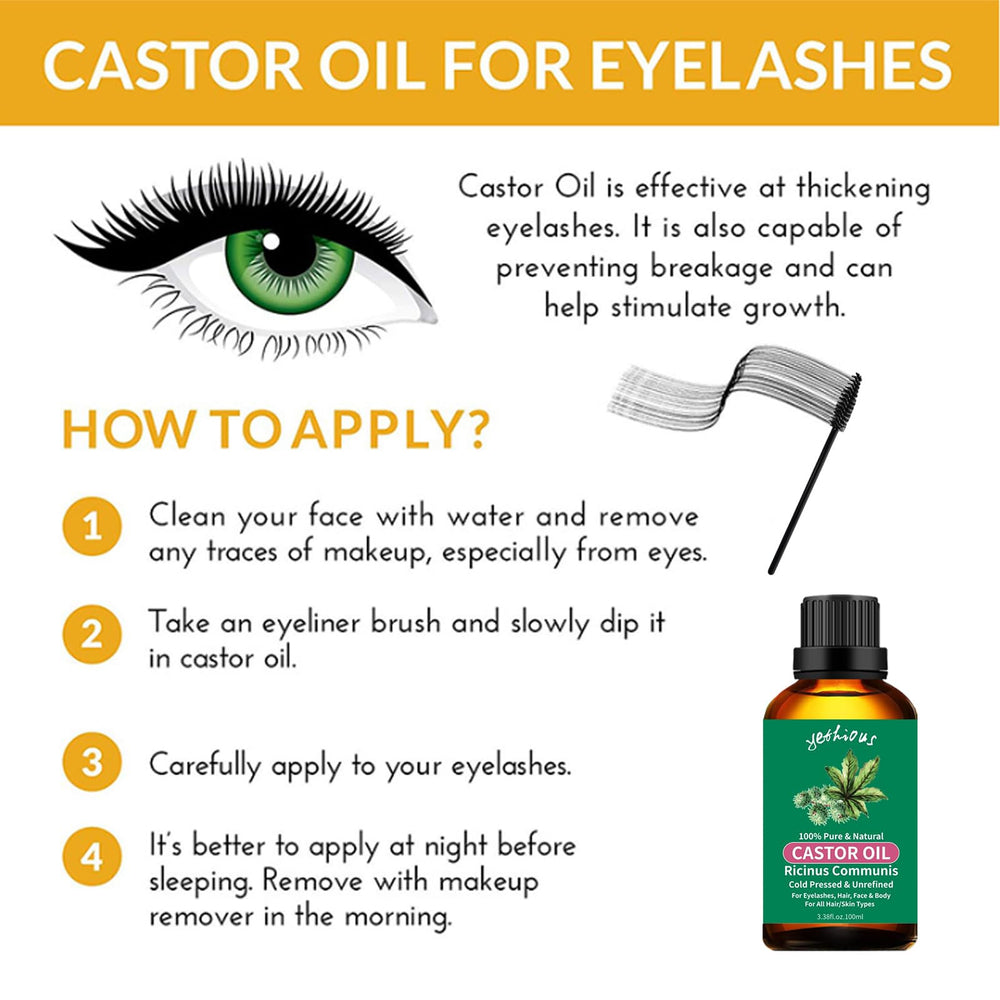 yethious Castor Oil skin moisturizer shot highlights hydrating benefits