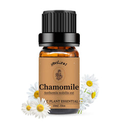 Yethious Chamomile essential oil bottle shows purity and premium packaging.