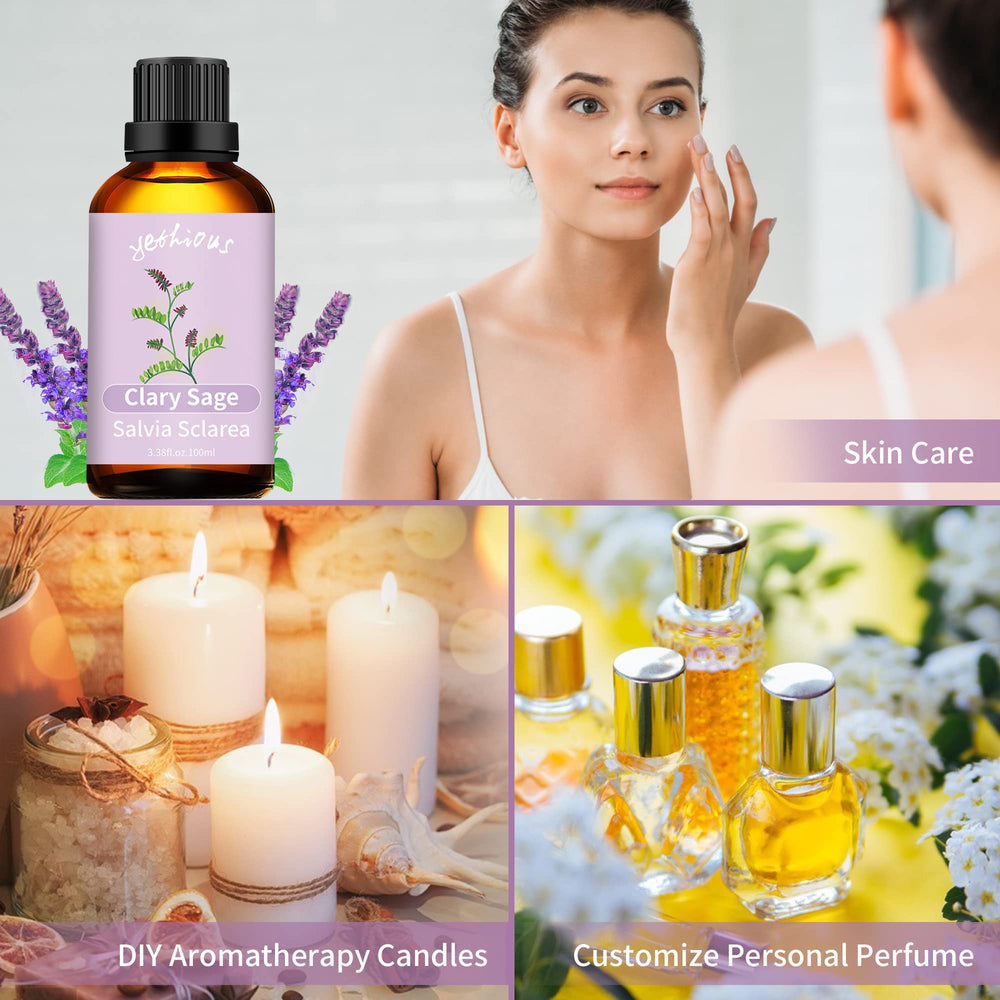 Bath scene with Yethious Clary Sage essential oil