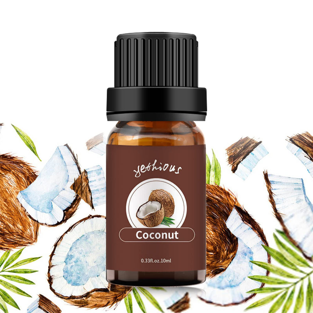 Yethious Coconut Essential Oil bottle for diffuser with calming aroma and pure quality