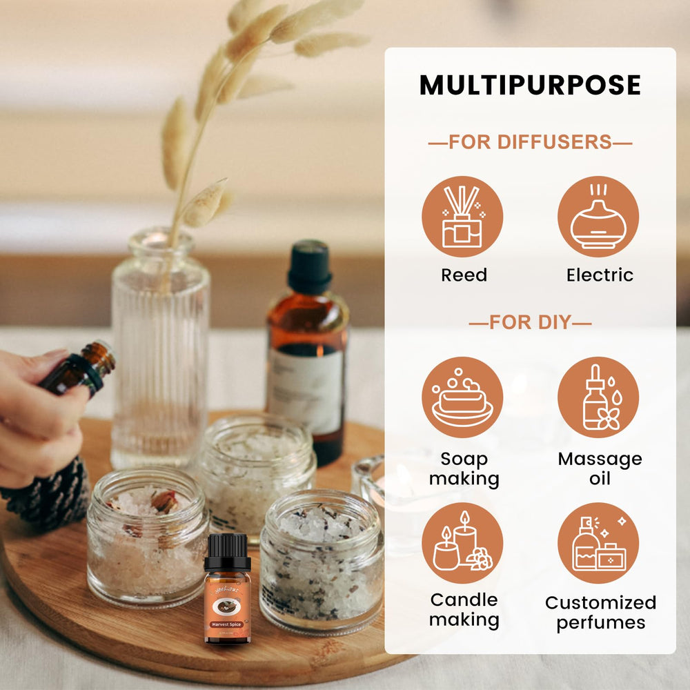 yethious Harvest Spice aroma enhancing homes and car diffusers.