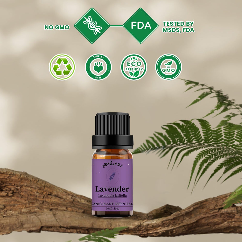 Yethious Lavender Oil ideal for office or yoga room ambiance.