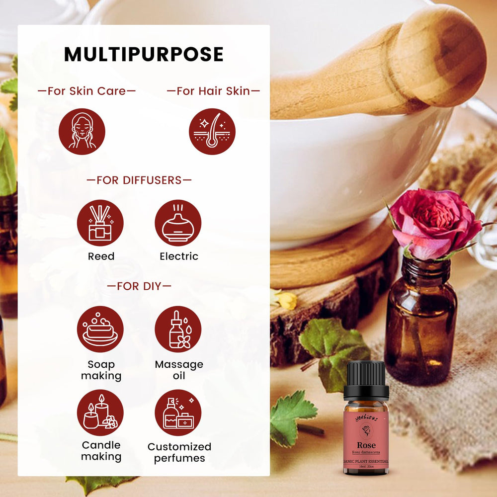 Yethious Rose Oil bath infusion for a relaxing moment