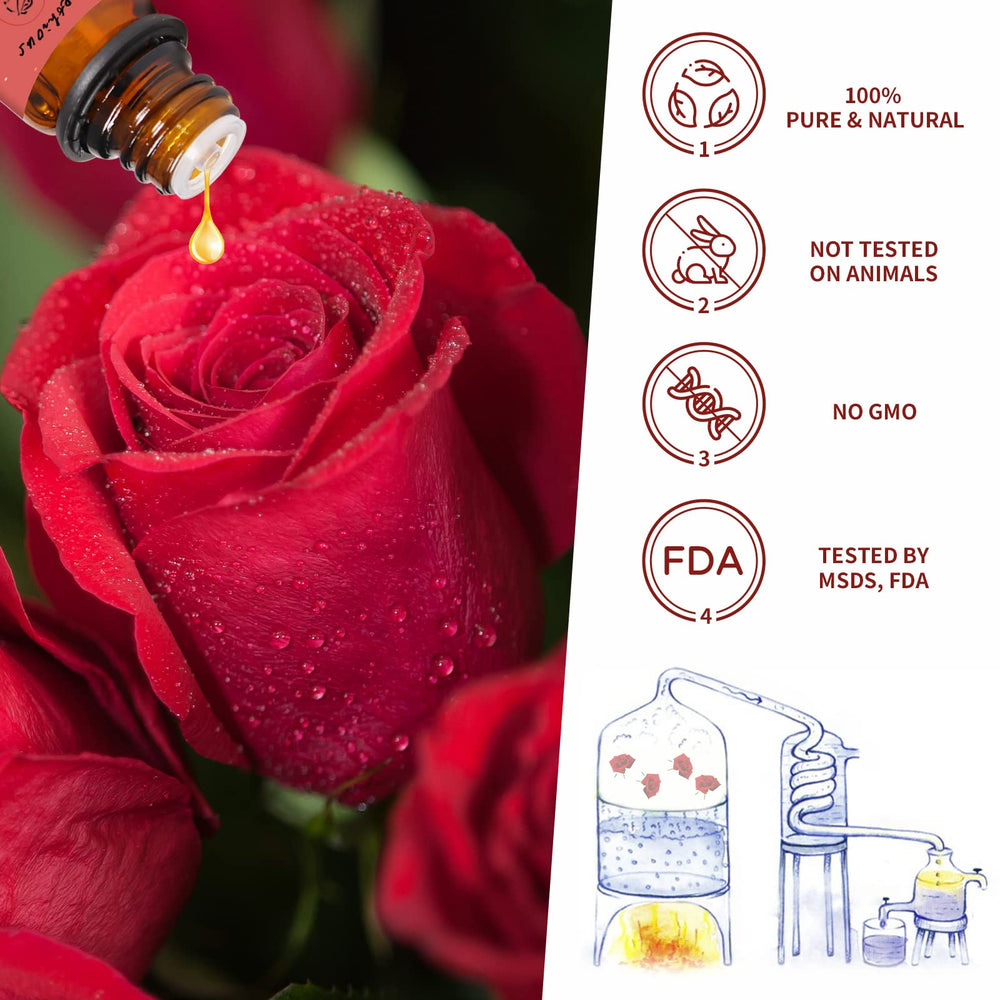Yethious Rose Oil diffuser ambience with soft rose fragrance