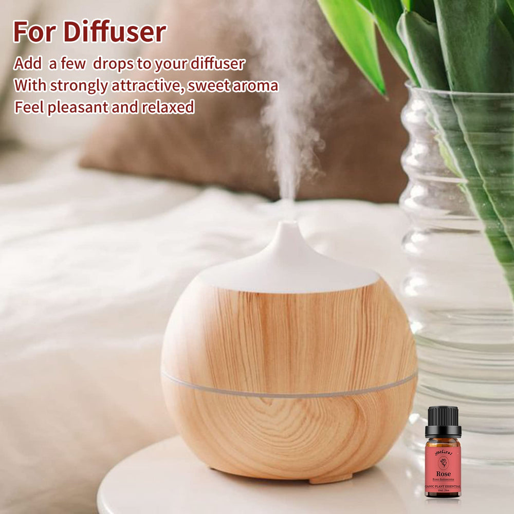 Yethious Rose Oil in diffuser usage for ambient fragrance