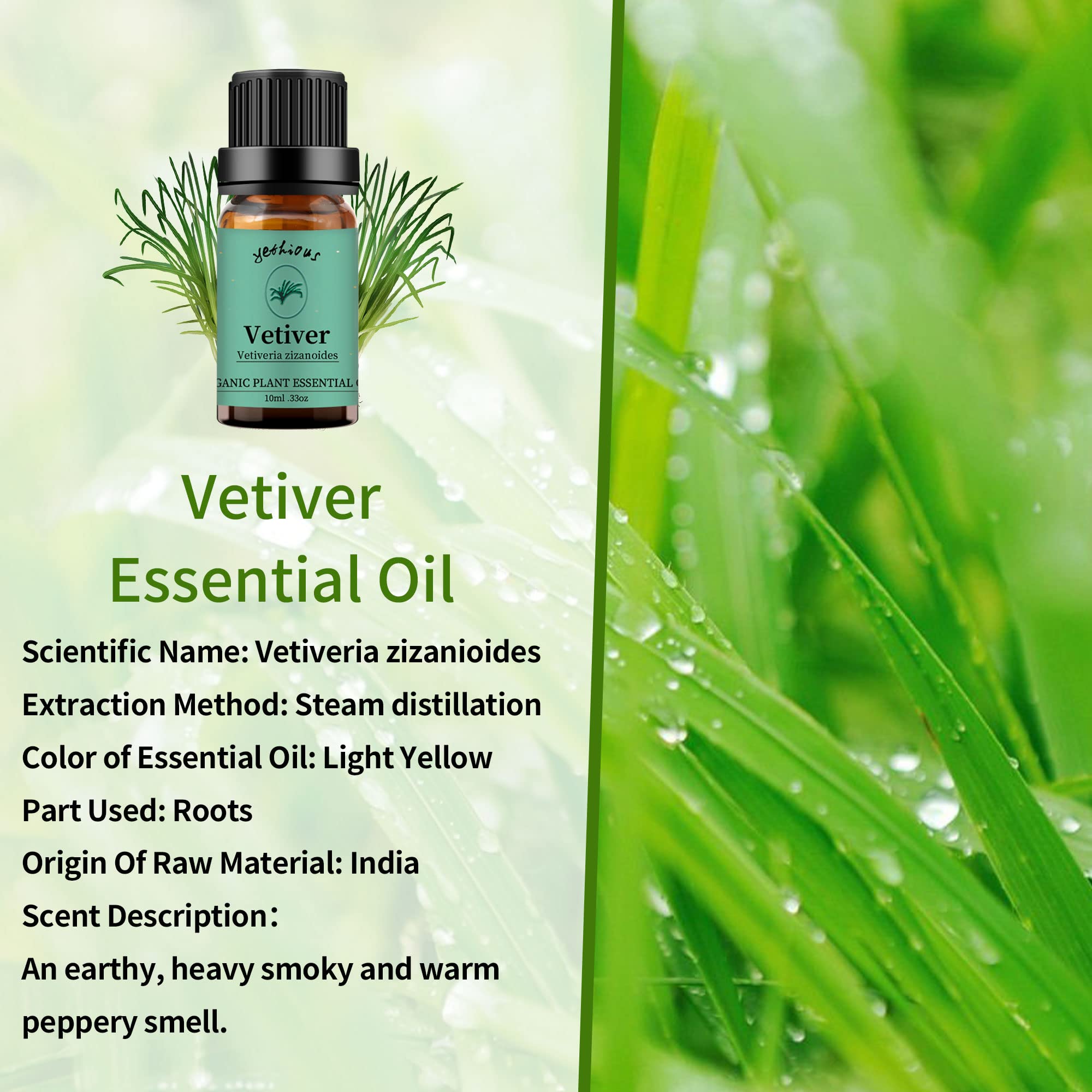 Yethious Vetiver oil gift-packaging suggests premium packaging for gifting