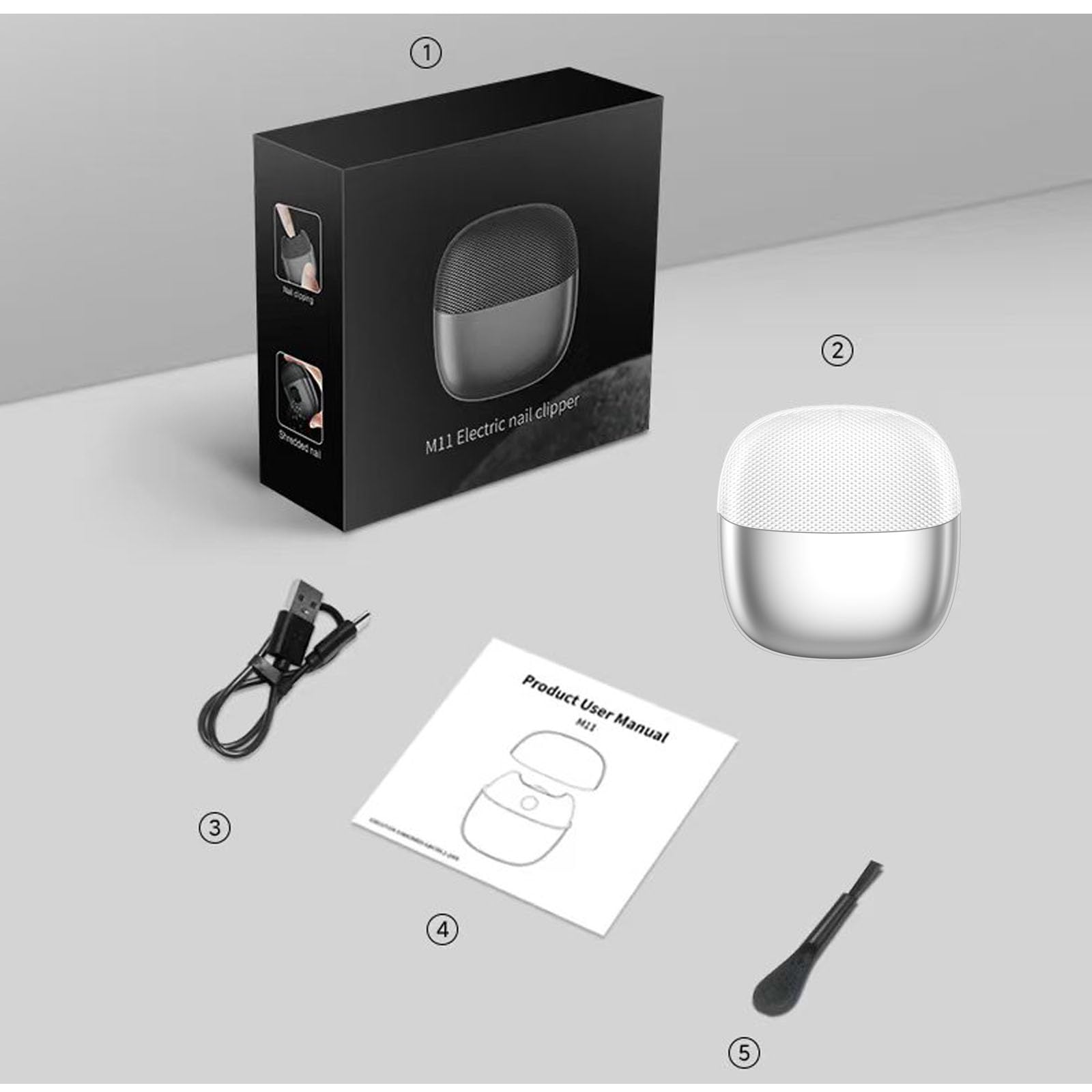 YFLife quiet nail clipper sleep-friendly operation for night use