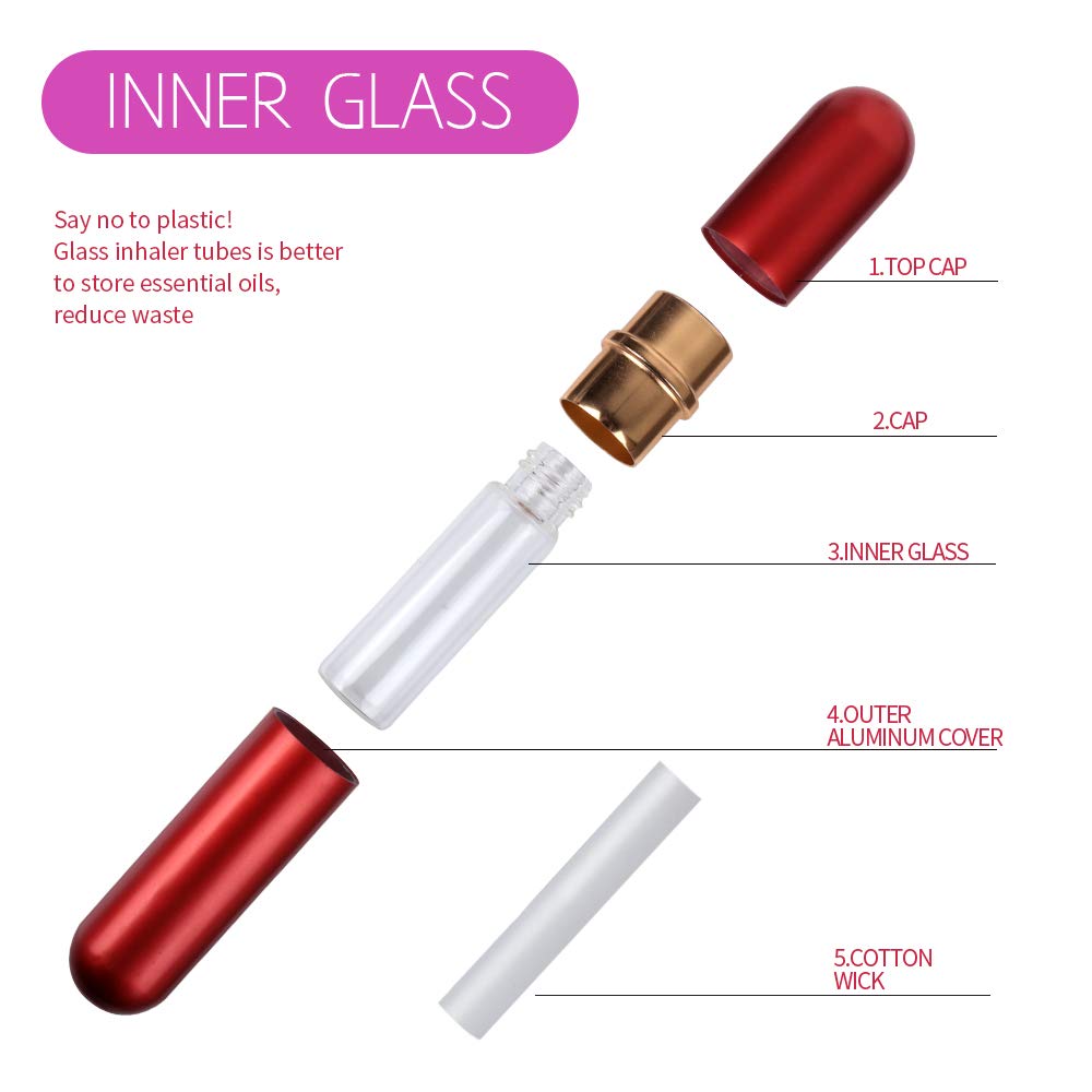 YGDZ essential oil inhaler with blue cap, discreet scent moment anywhere.
