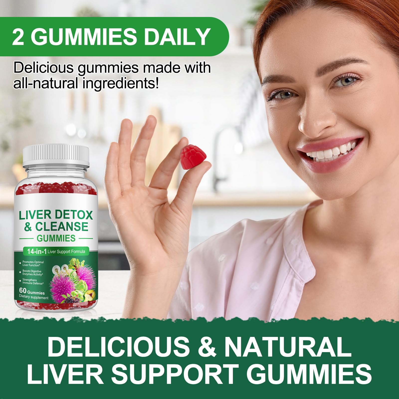 YHFGTTIO gummy digestive-support visual highlights enzyme activity and comfort after meals
