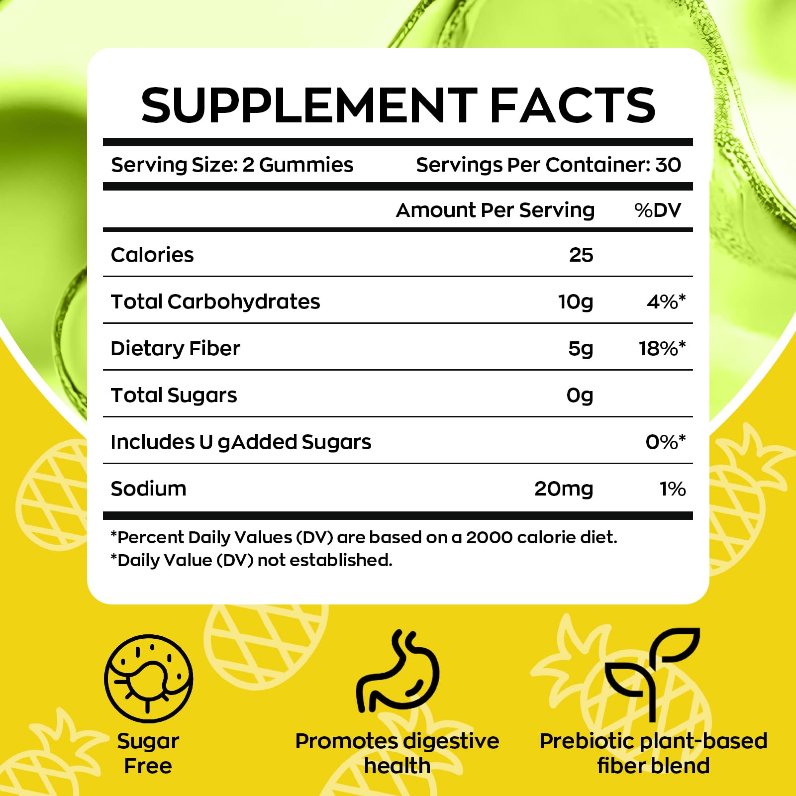Yidout probiotic blend label on bottle emphasizing gut-friendly ingredients