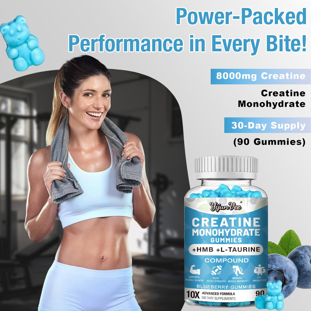 Athlete using YijunVee gummies during training session