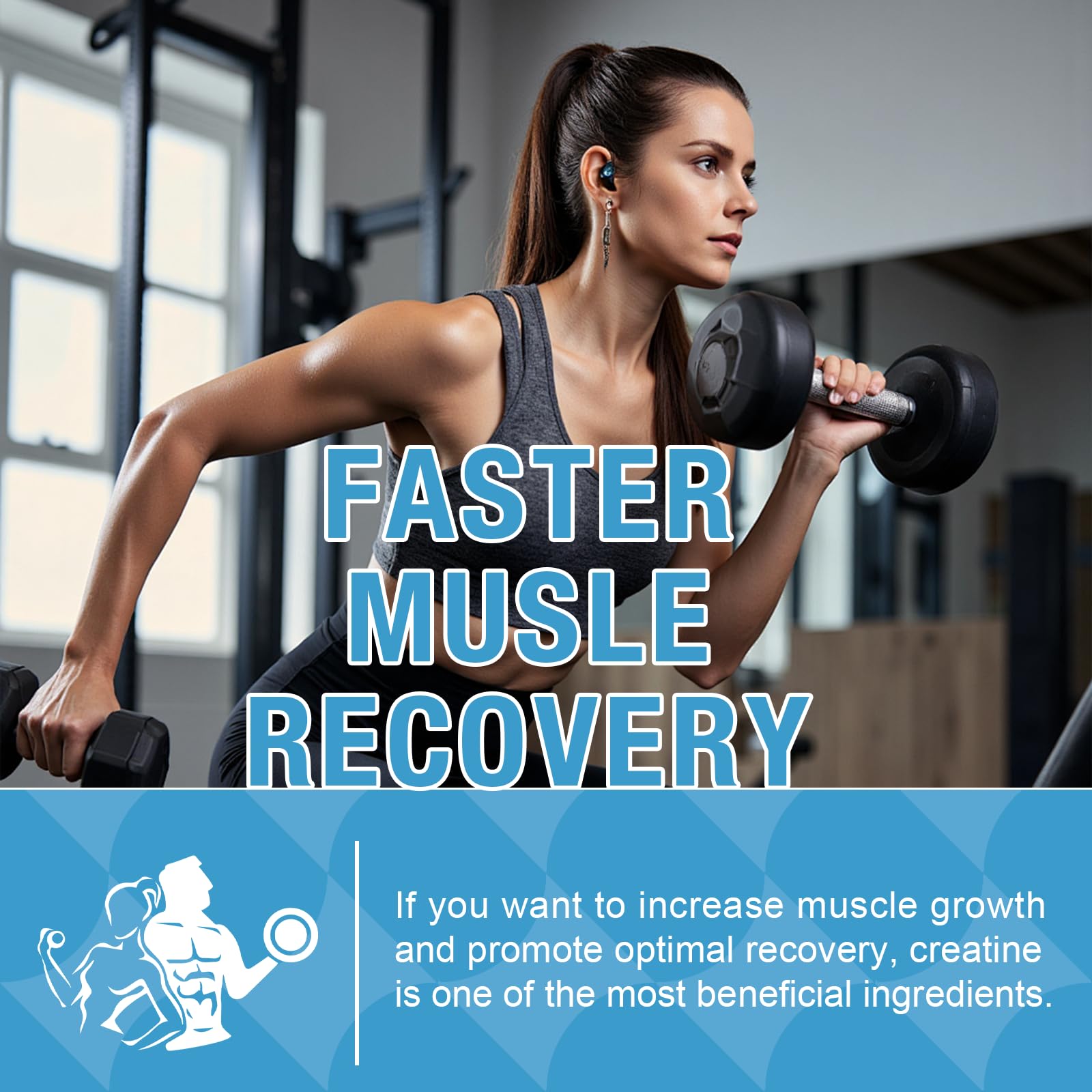 USA made GMP tested label on YijunVee creatine gummies