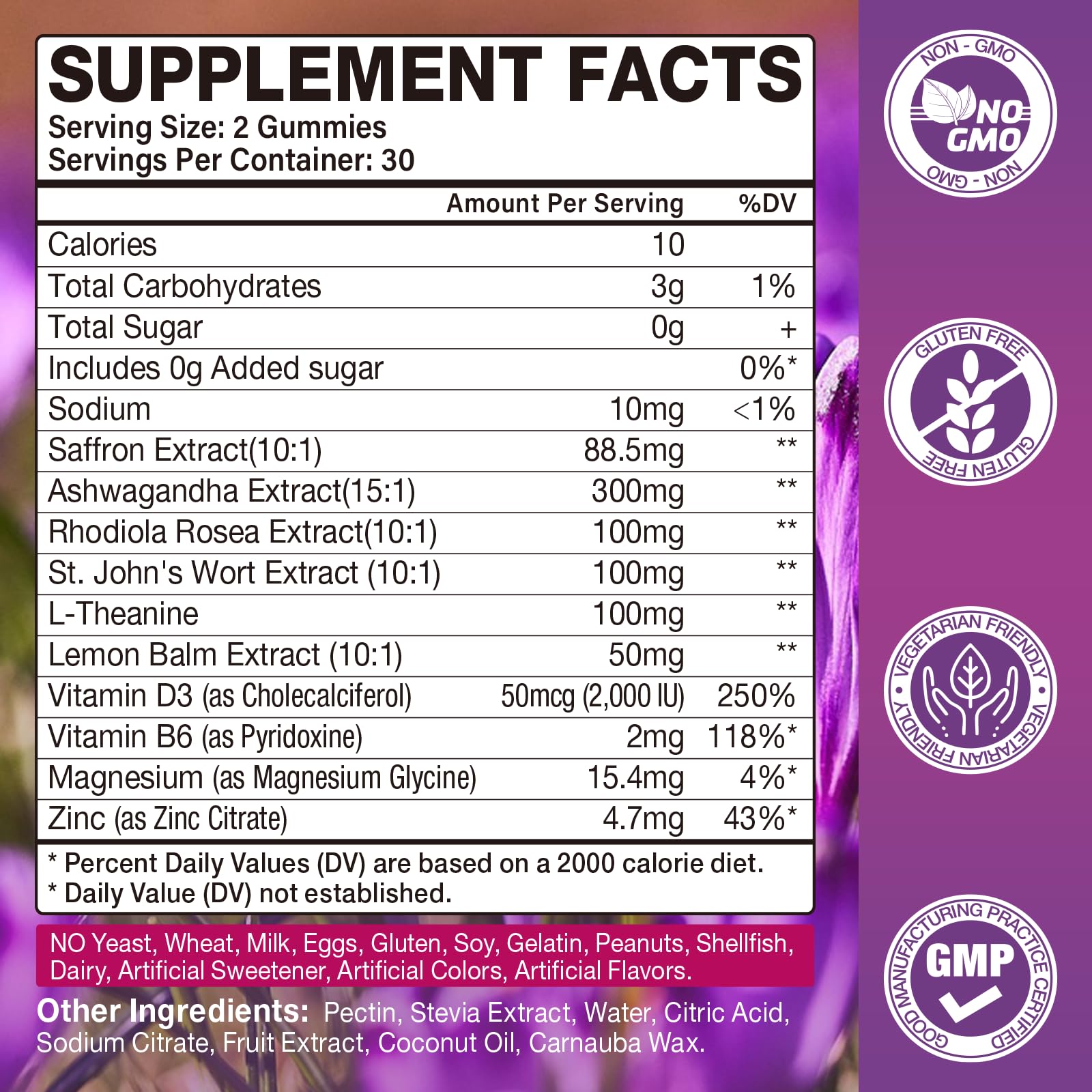 Yikecao saffron gummies closeup strawberry delicious flavor boosts routine use