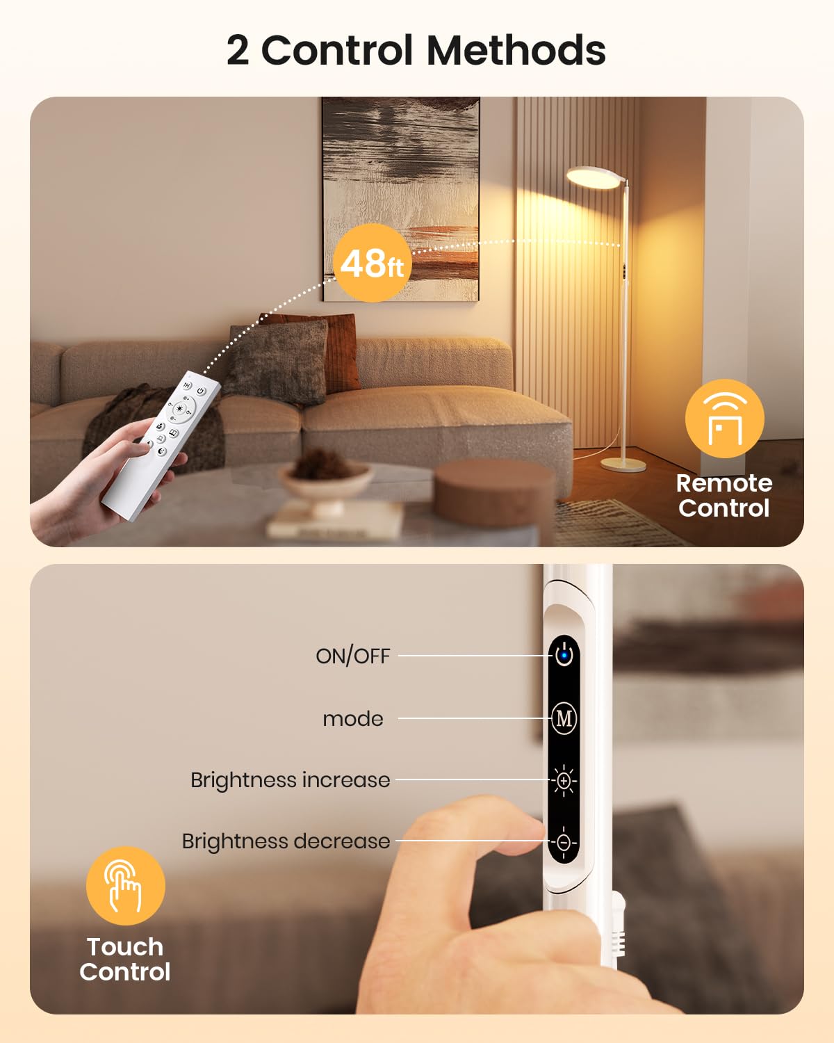 Yikola 12000 lux lamp brightens dim spaces for reading and focus.