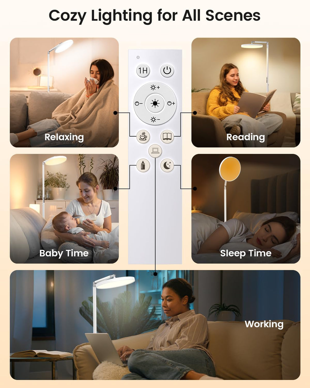 Yikola lamp with built-in timer for easy lighting scheduling.