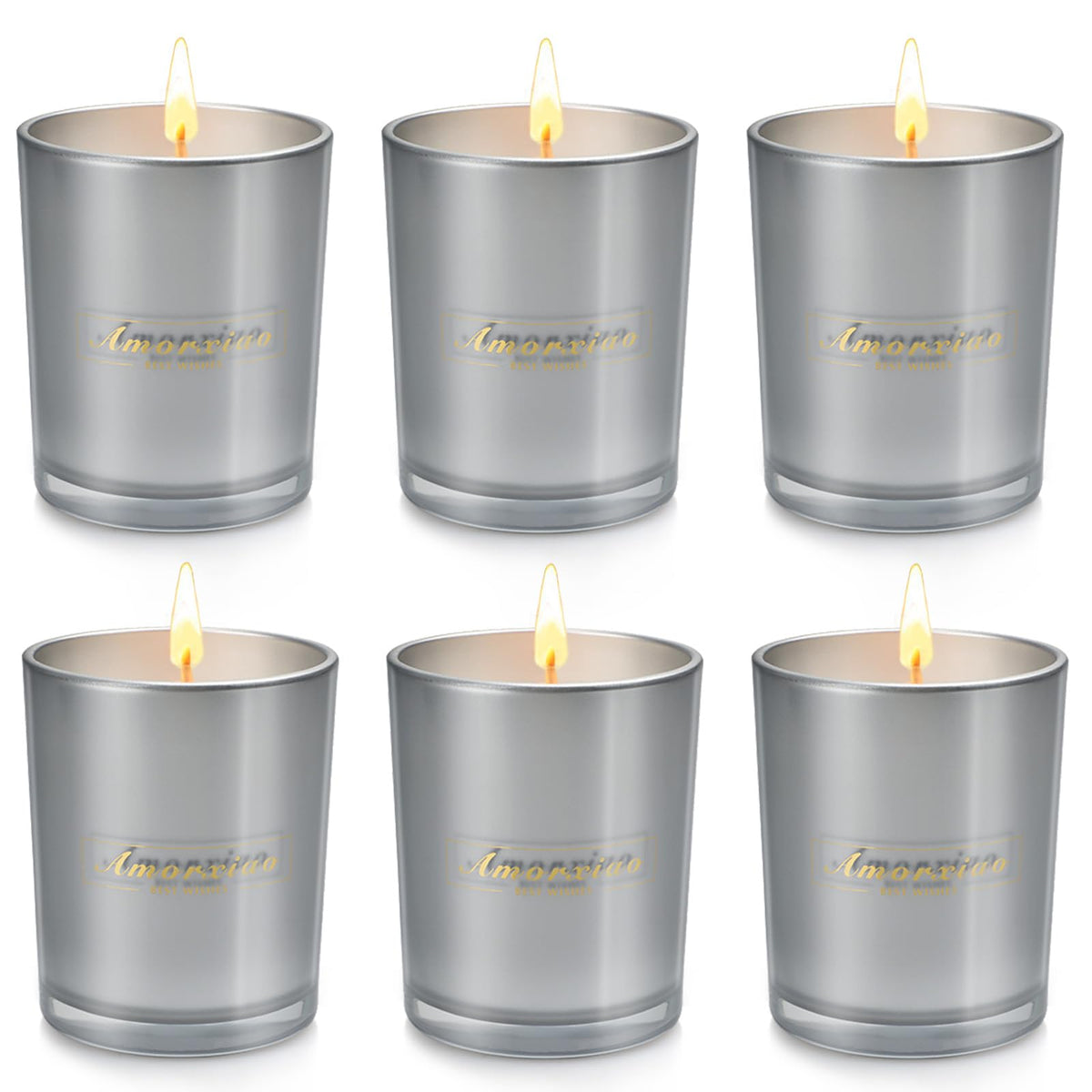 Yinuo Candle 6-pack gift set packaging, ideal for gifting and cozy home ambiance.