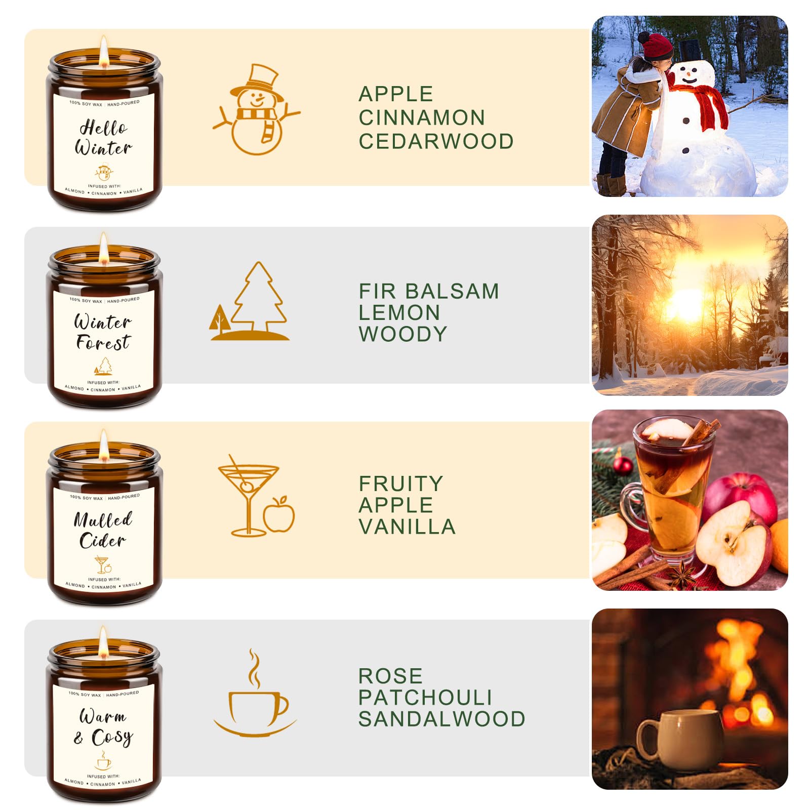 Yinuo Candle Fir Balsam jar delivers crisp forest scent for peaceful moments.