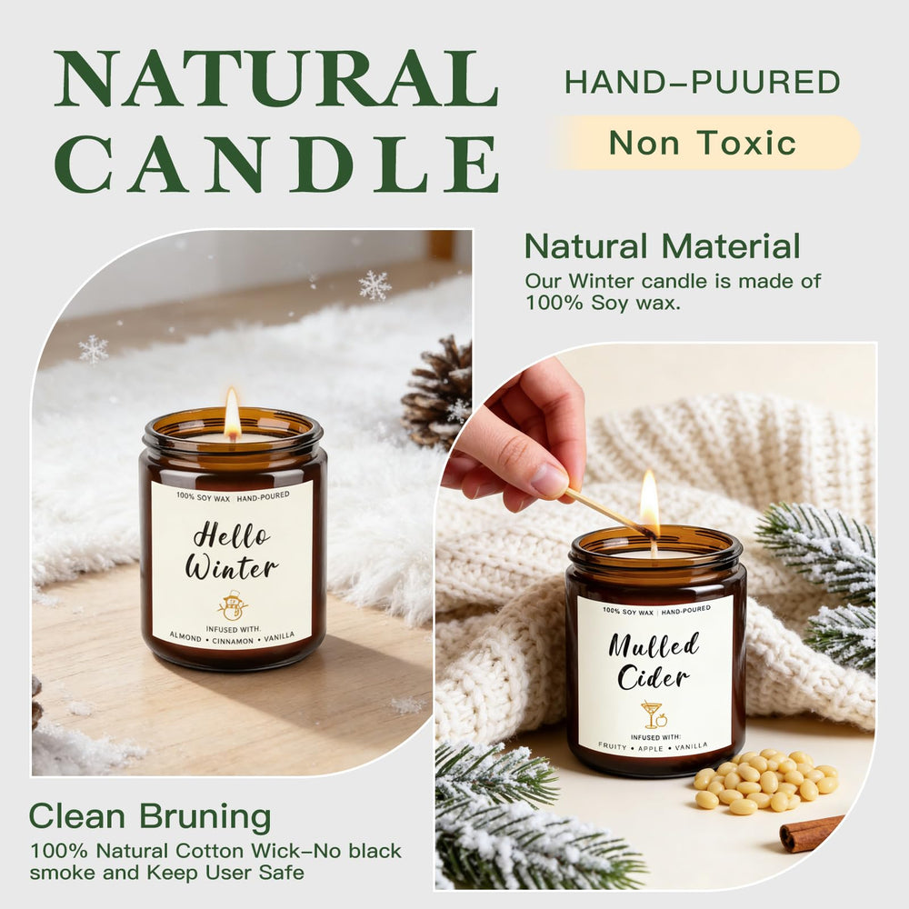 Yinuo Candle Winter Set Display showcases elegant home decor possibilities.