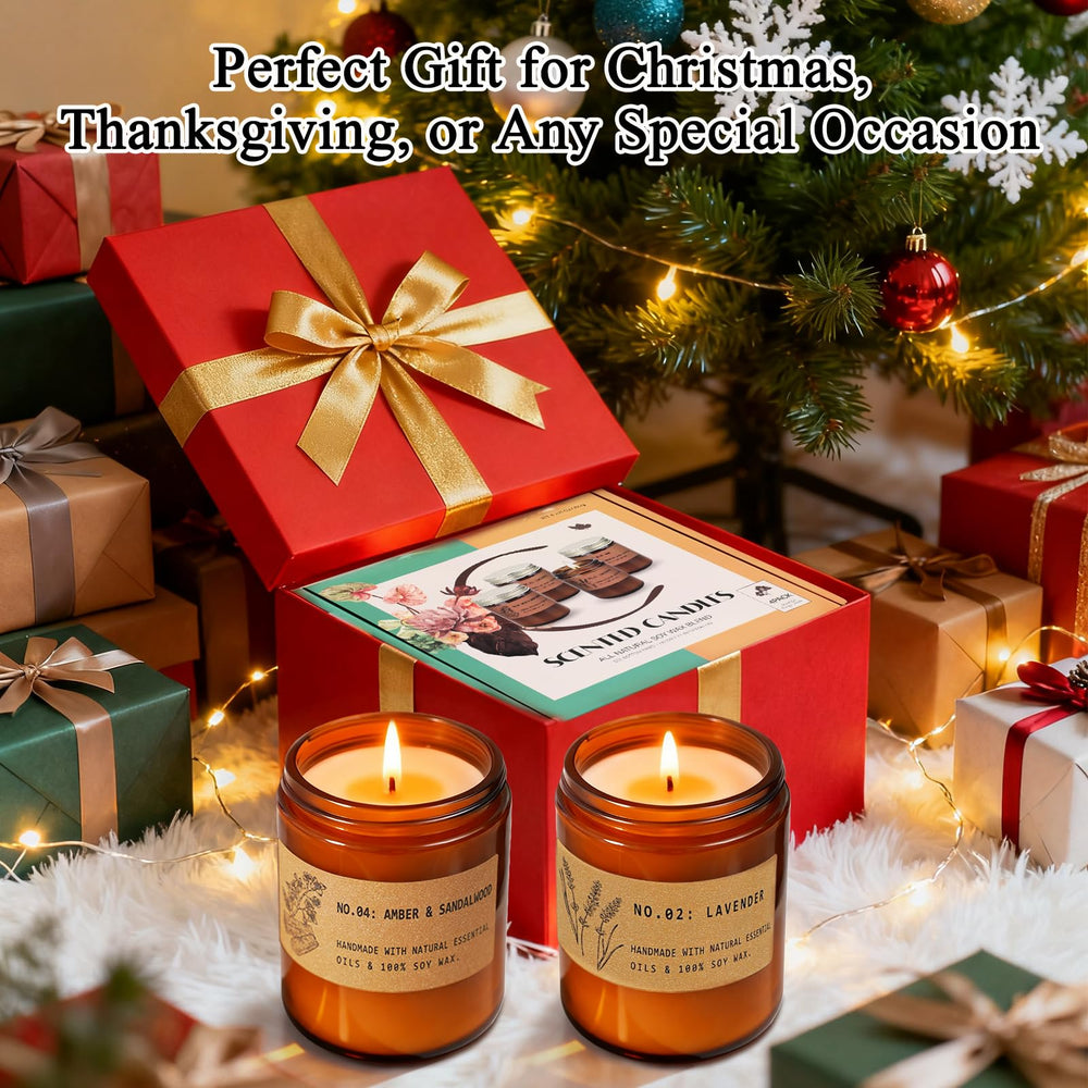 YINUO LIGHT 36-ounce candle set delivers long-lasting fragrance.