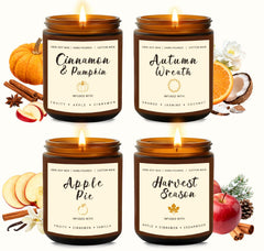 YINUO LIGHT Cinnamon Pumpkin candle in a gift-ready box adds festive warmth