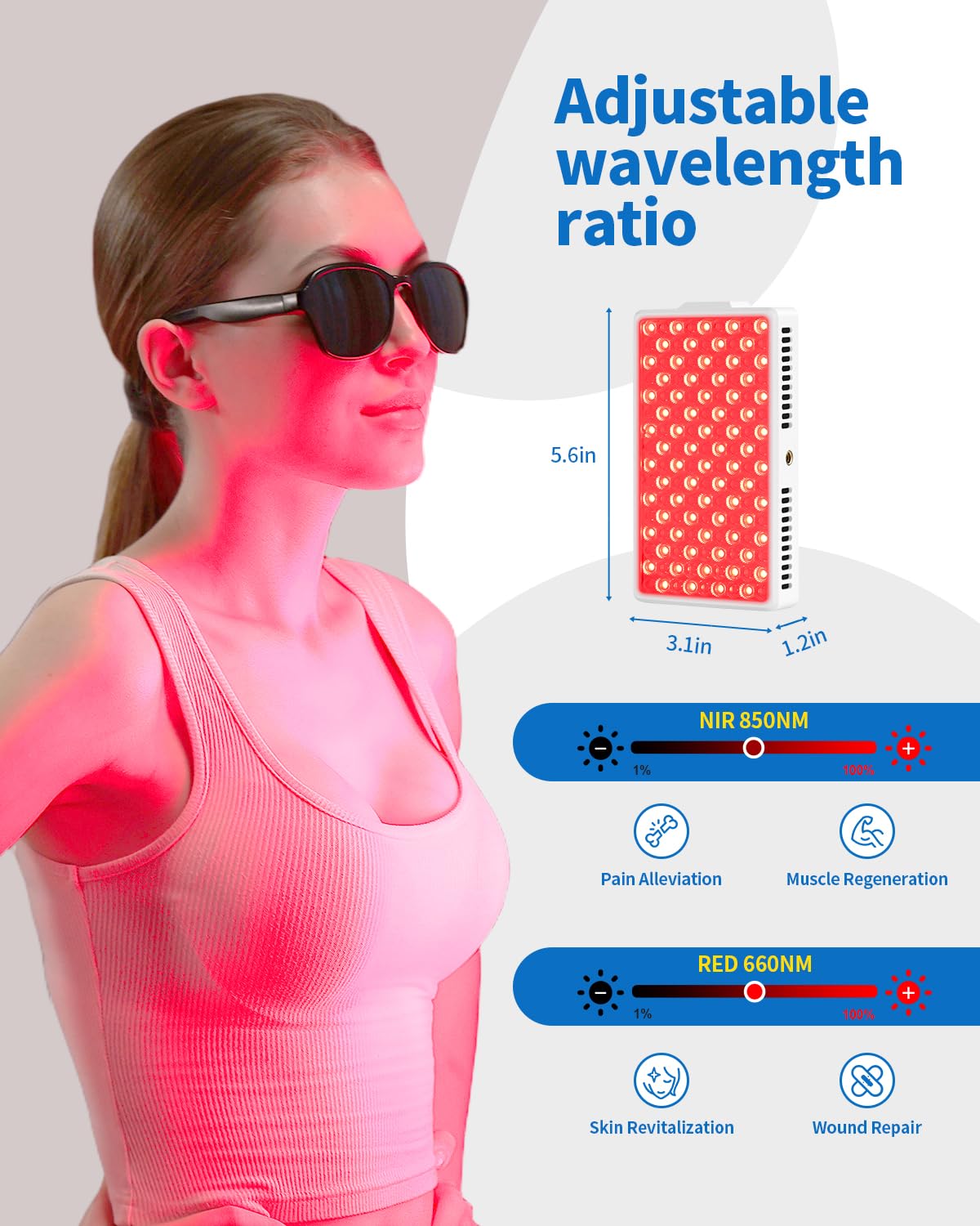 YIPFREE portable handheld design demonstrates travel-friendly therapy device.