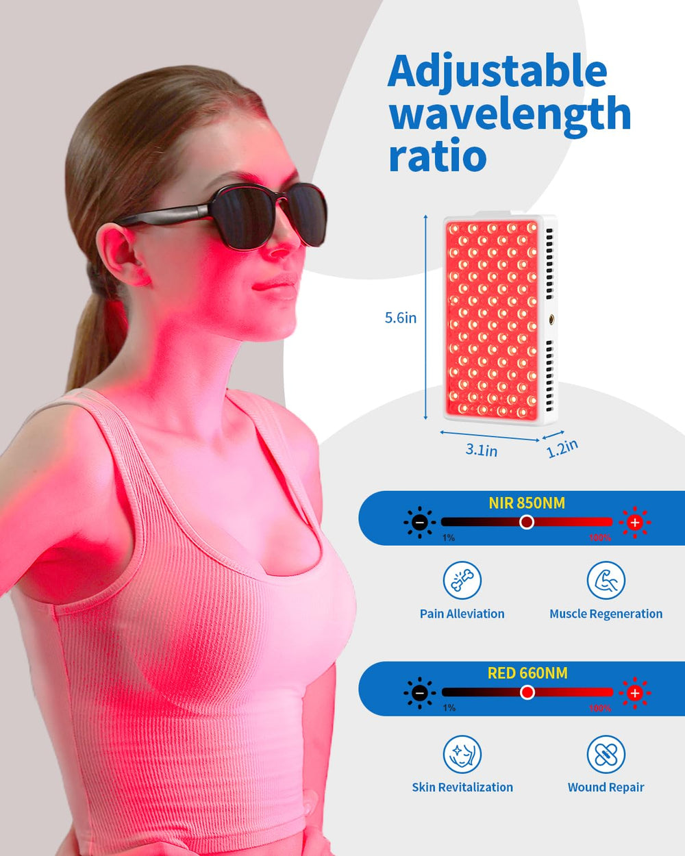 YIPFREE portable handheld design demonstrates travel-friendly therapy device.
