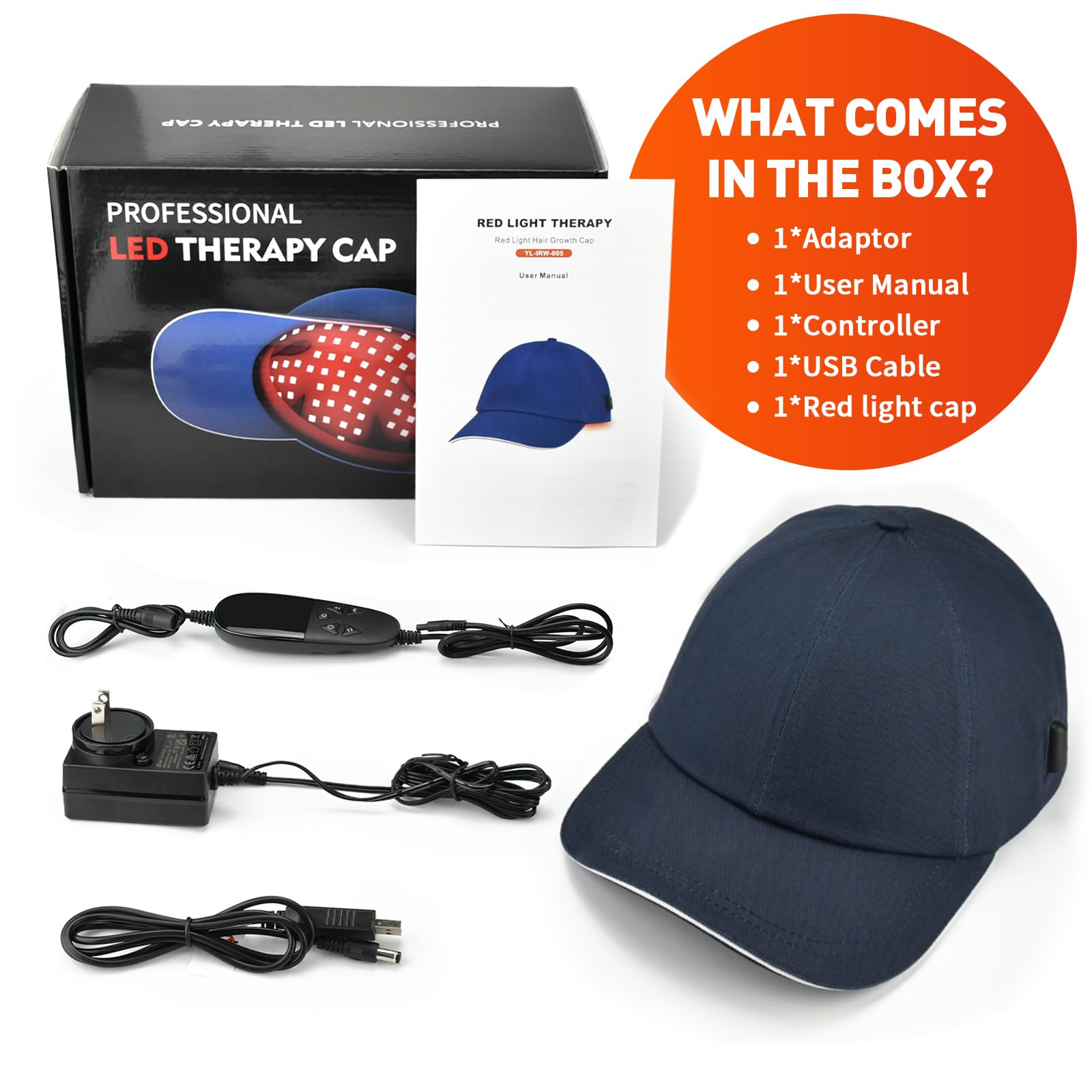 YIPFREE Red Light Cap pulse mode indicator for gentle sessions