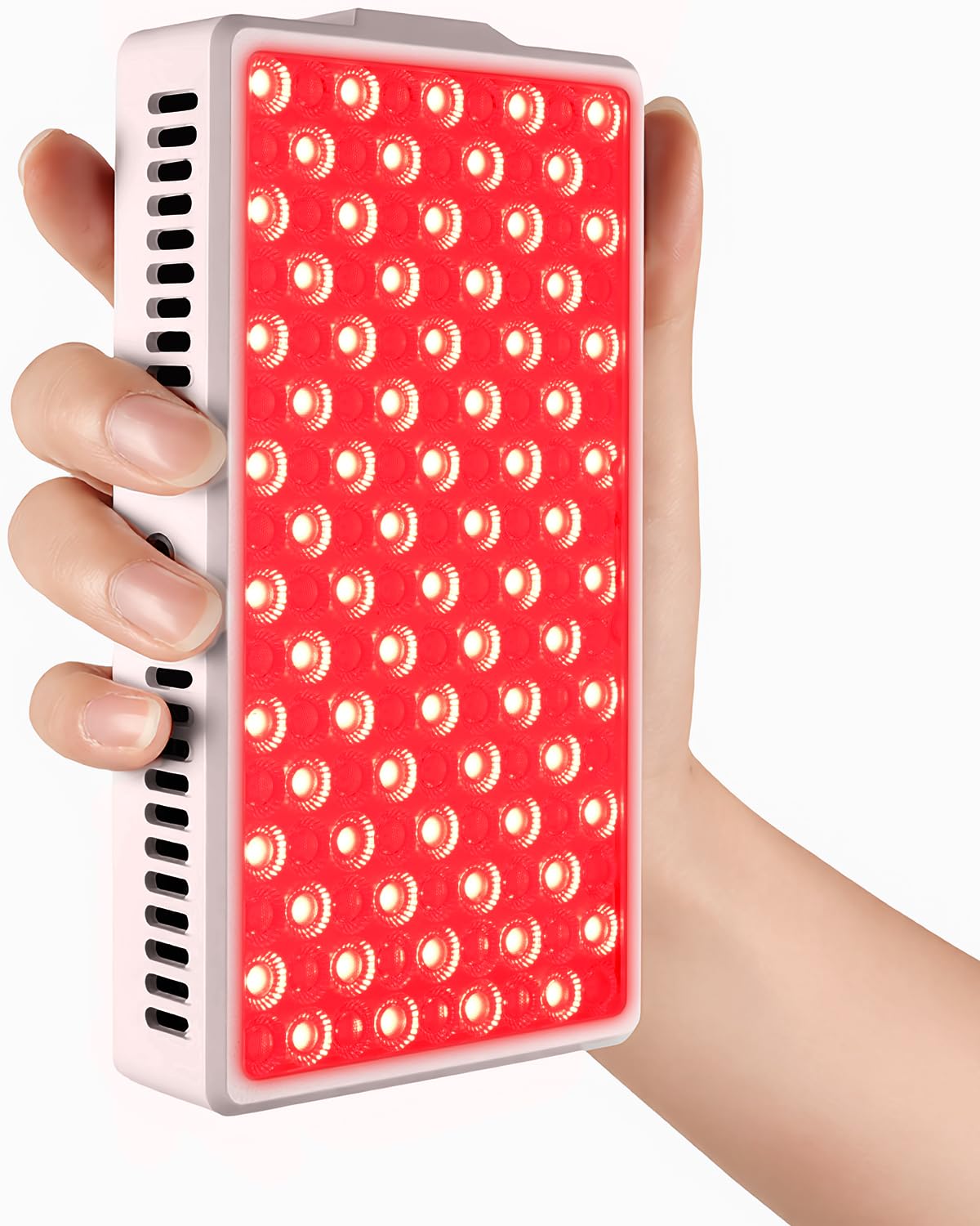 YIPFREE red light panel front view highlights 660nm/850nm coverage for skin rejuvenation.