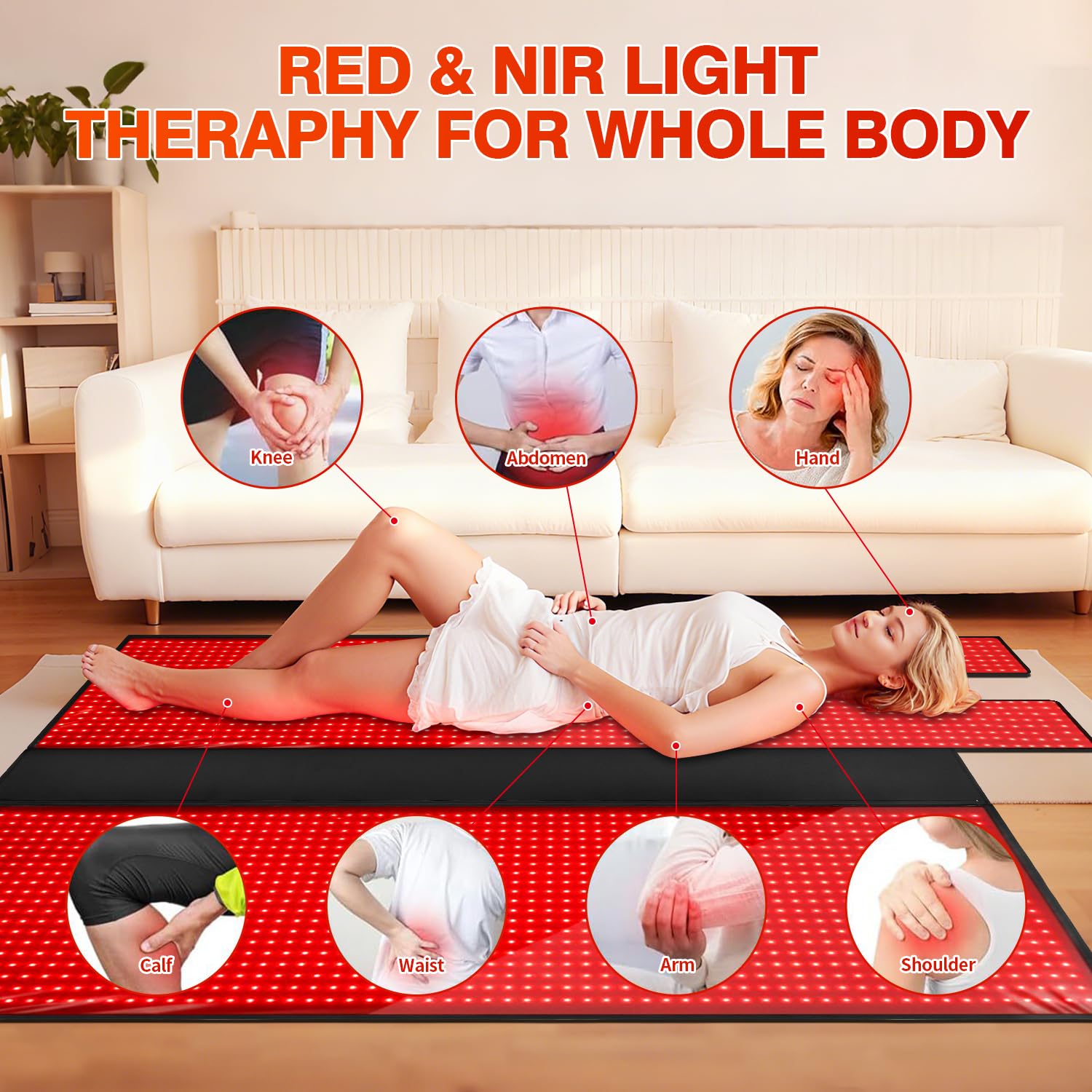YIPFREE wide shot shows the full-body blanket ready for use