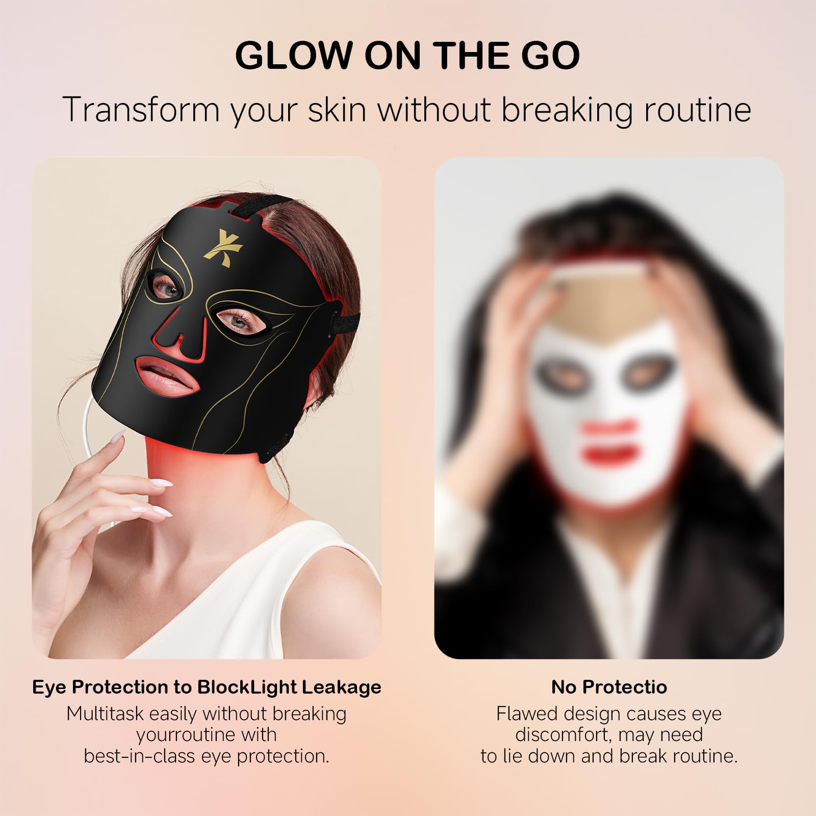 YKeluxon dual-wavelength red and near-infrared therapy promotes gentle exposure