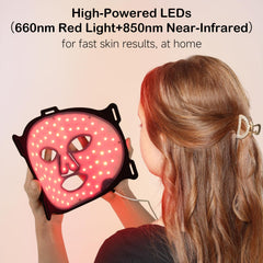 YKeluxon eye mask component shielding eyes during bright light session