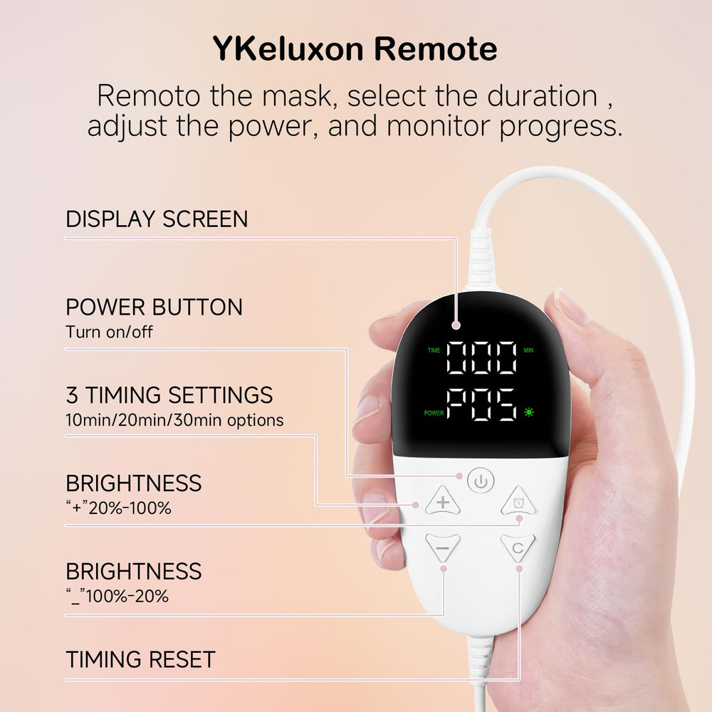 YKeluxon remote with 6000mAh battery enables flexible, hands-free sessions