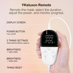 YKeluxon remote with 6000mAh battery enables flexible, hands-free sessions