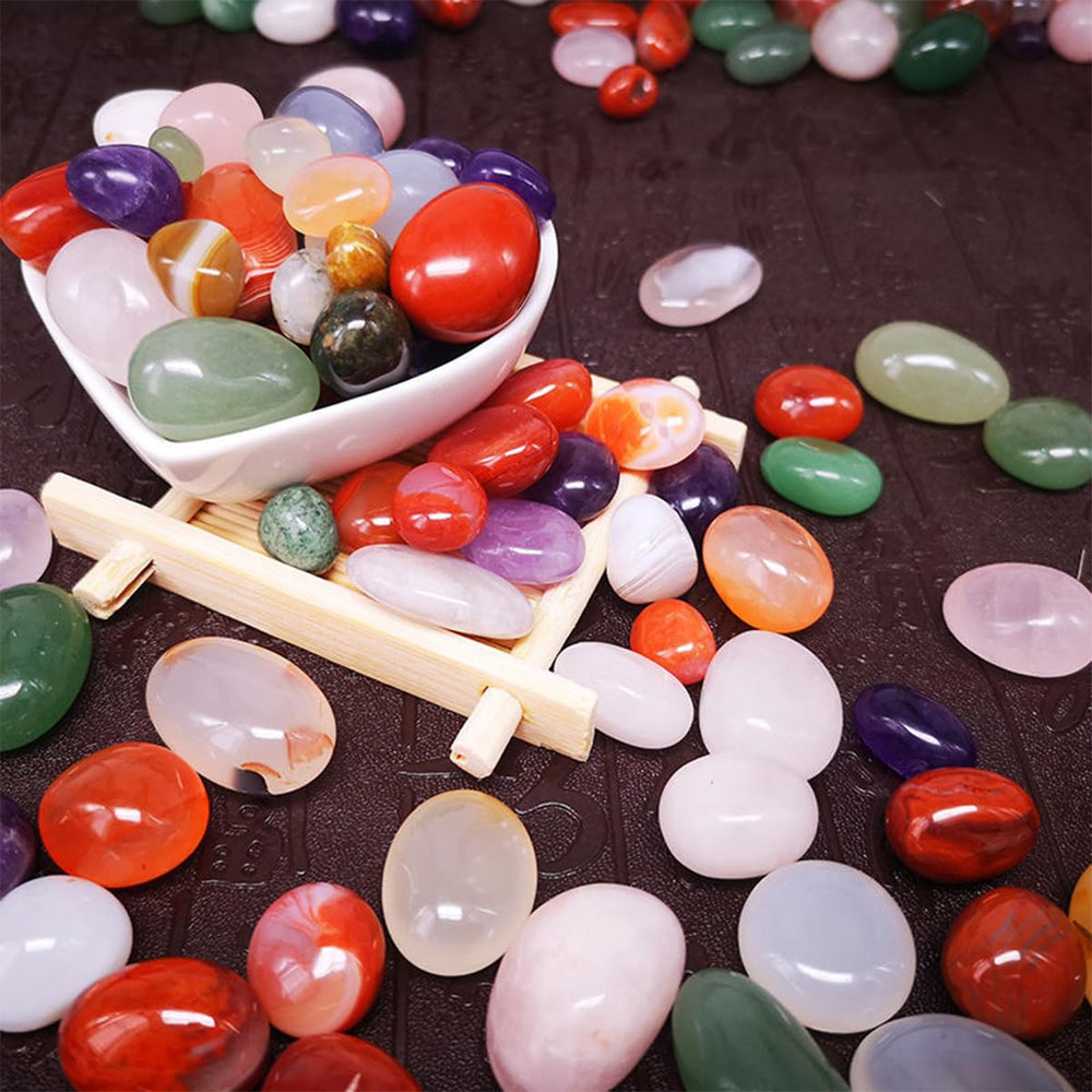 YLOIJO natural agate stones suitable for jewelry making projects.