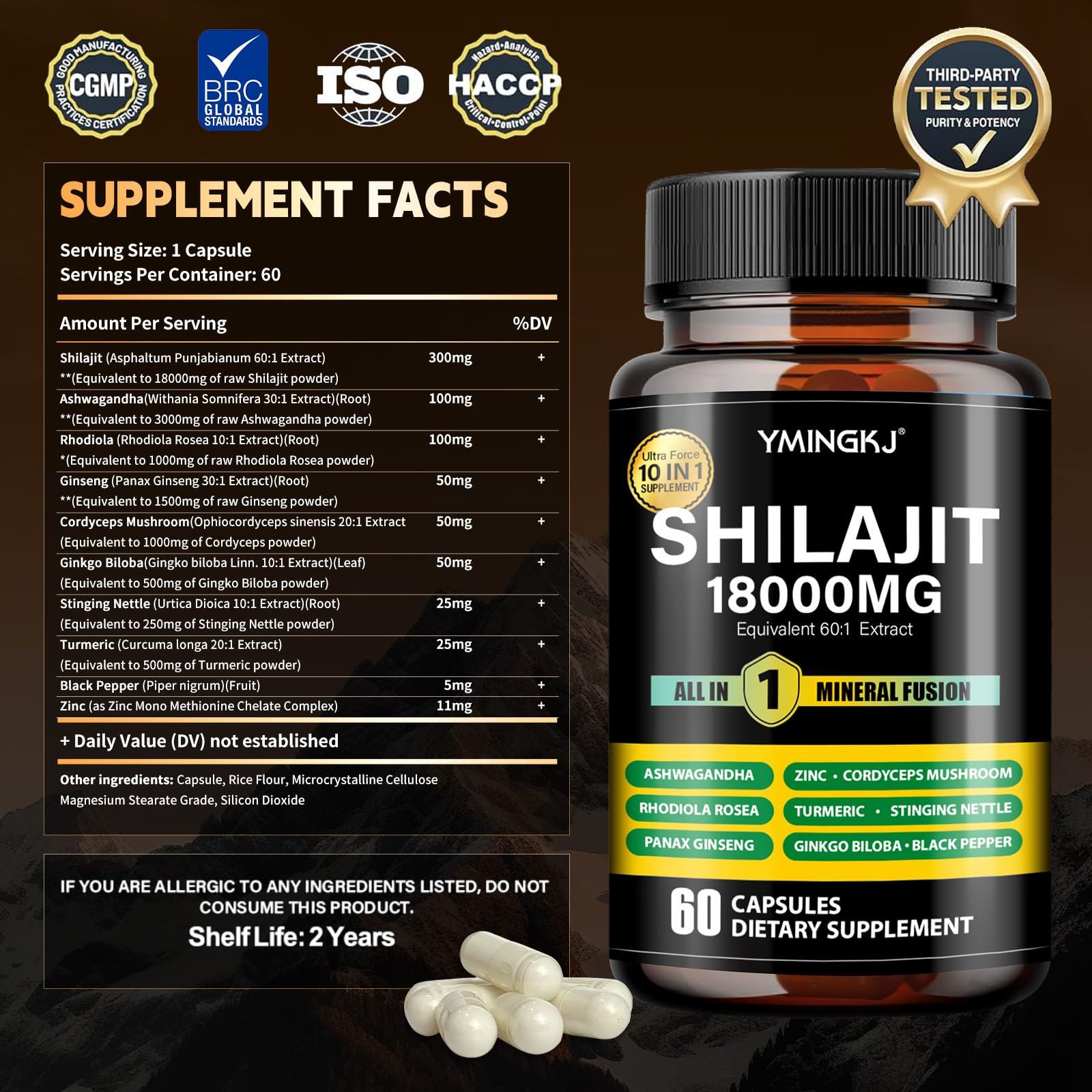 YMINGKJ Shilajit lifestyle shot with users enjoying routine wellness.