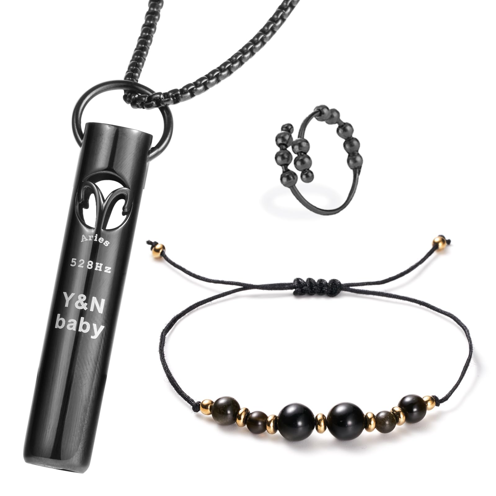 YNbaby 528Hz meditation breath whistle with calming frequency for mindful practice.