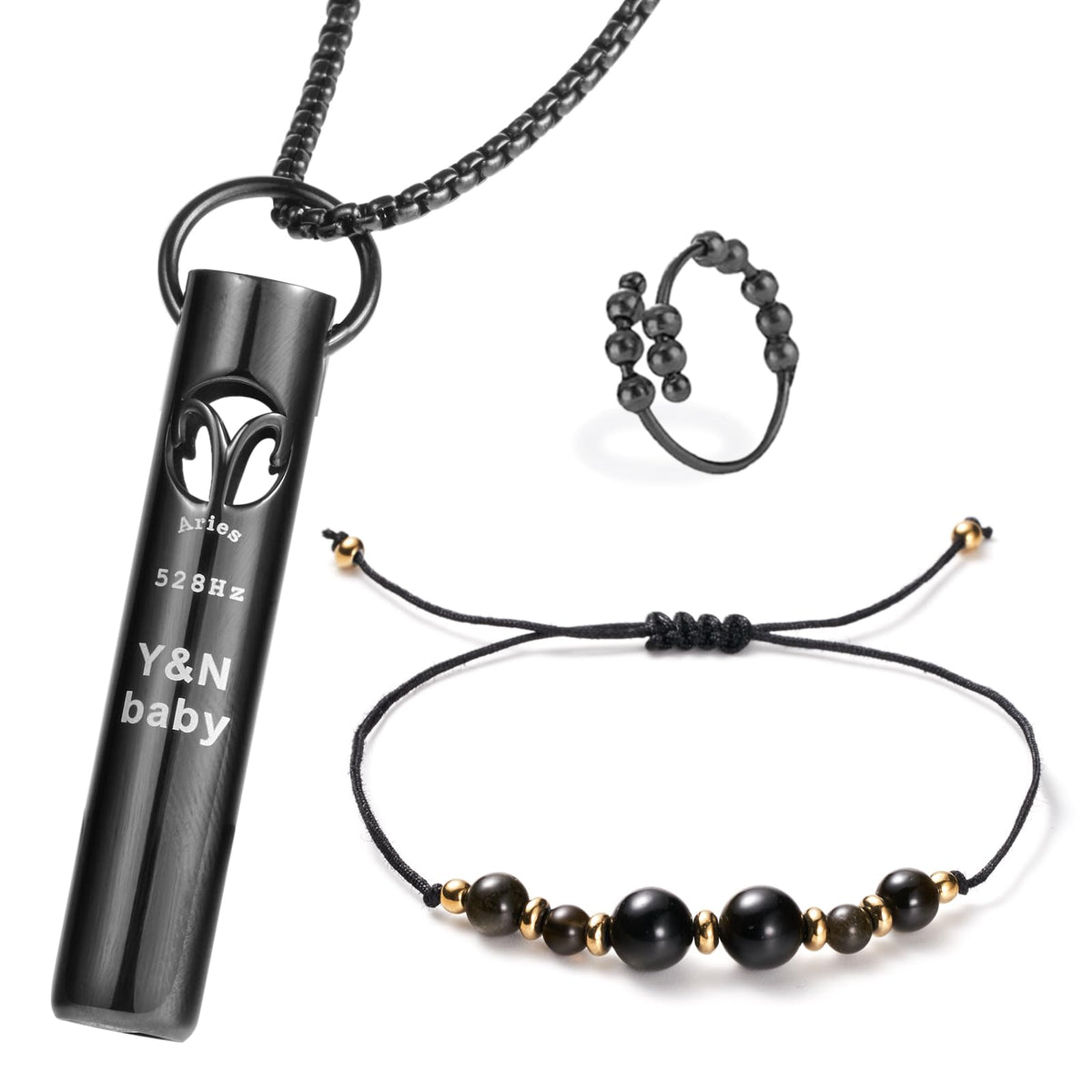 YNbaby 528Hz meditation breath whistle with calming frequency for mindful practice.