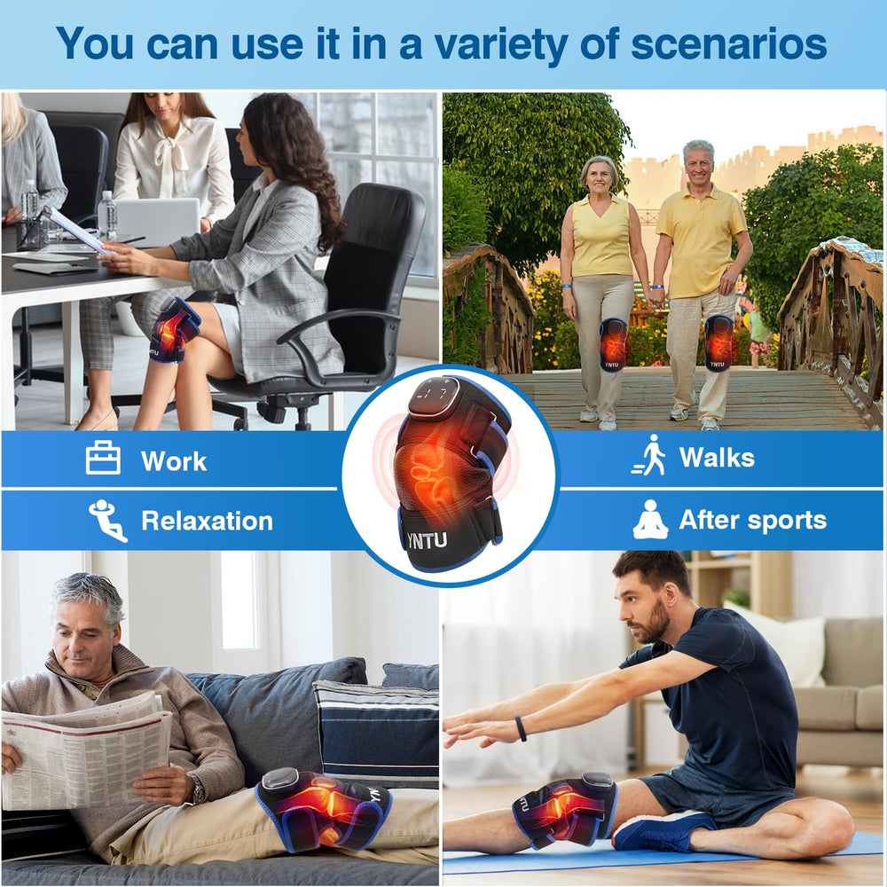 YNTU red light knee massager ergonomic pad adapts to curved joints