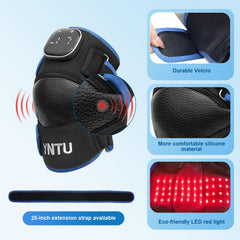 YNTU red light knee massager LED panel close-up for targeted therapy