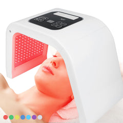 YOARDAH LED mask seven-colors therapy panel showing multi-color options