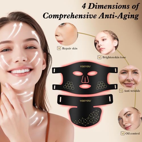 YOEYOU LED wavelengths 660nm and 850nm for deeper skin reach