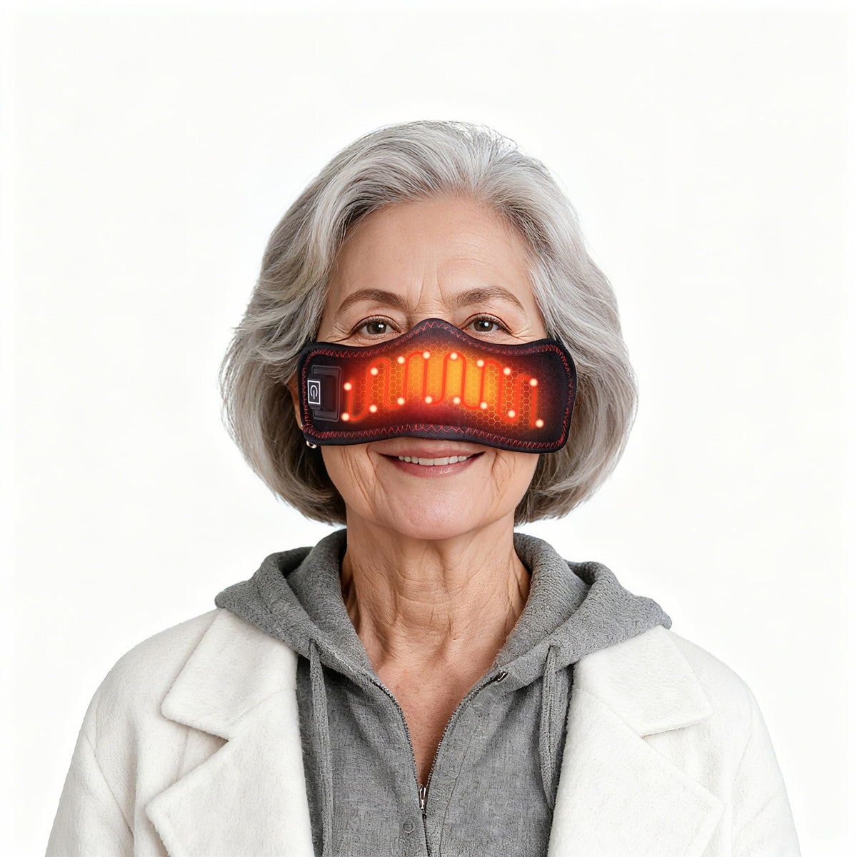YOEYOU red light nasal mask with 16 LED beads for sinus relief and daily wellness.