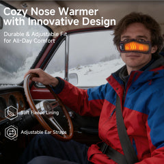 YOEYOU nasal mask showing 3 heat levels for comfortable seasonal use.