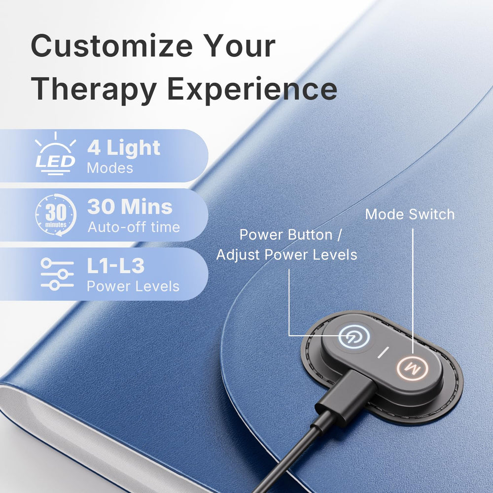 YOEYOU red light therapy pad supports fitness recovery and cooldown routines.