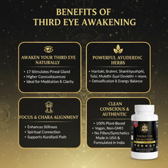 Yogatein Ayurvedic herb blend bottle highlights 17 traditional herbs.