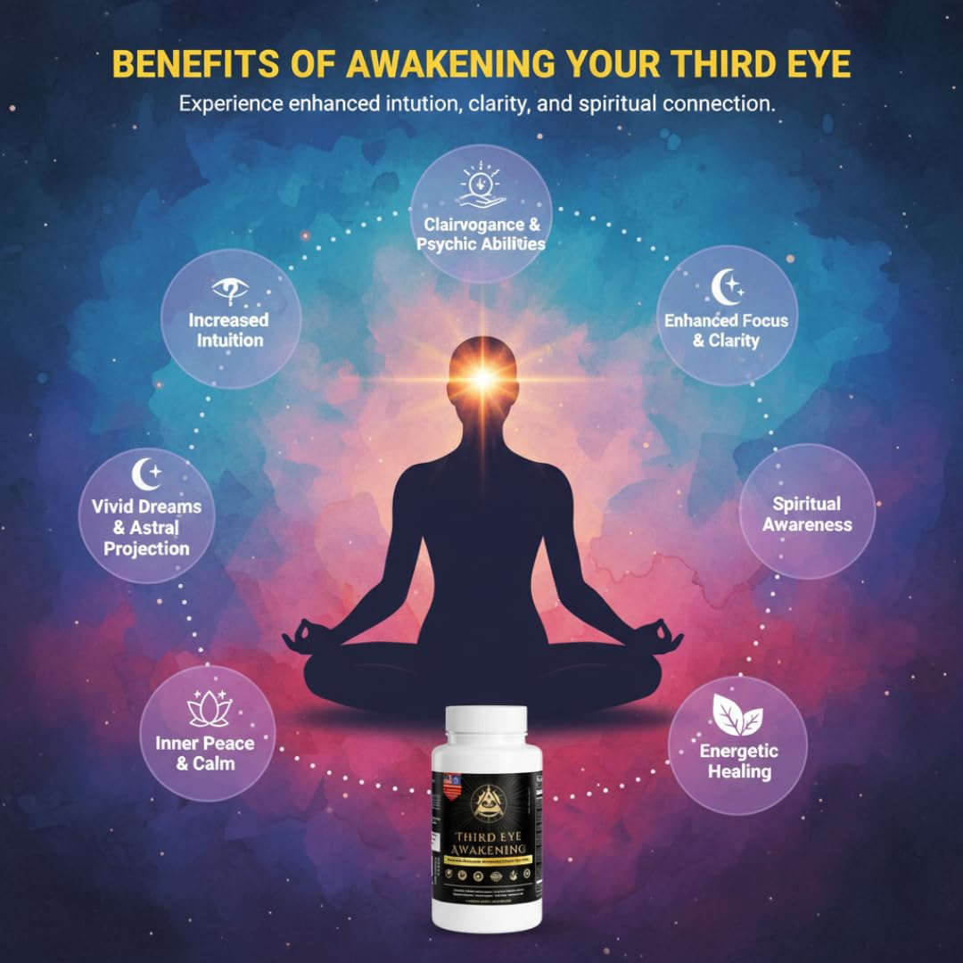 Yogatein pineal gland activation capsules ready for meditation.
