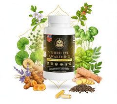 Yogatein Third Eye Awakening bottle pour promotes mindful practice.