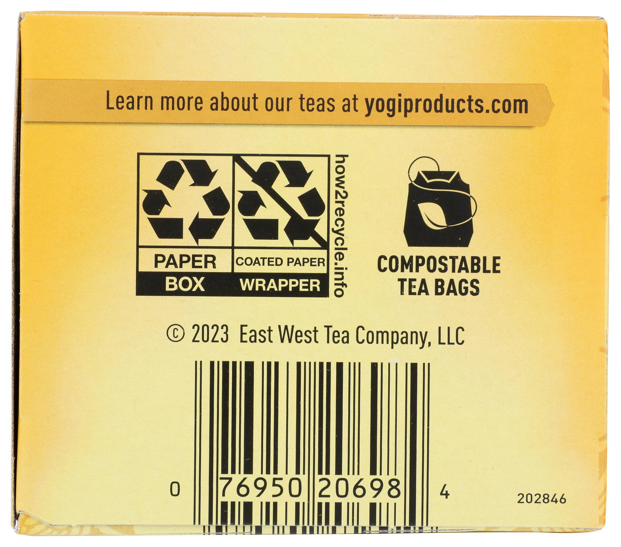 Yogi Tea Sweet Clementine store display suggests easy, soothing moments.